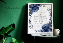 Load image into Gallery viewer, Christina Rossetti Sister Poem Quote Print – Literary Poetry Wall Art, Floral Feminine Decor, Thoughtful Sister Gift