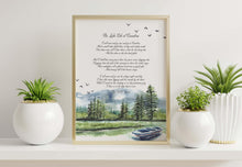 Load image into Gallery viewer, The Lake Isle of Innisfree by William Butler Yeats WB Yeats Poetry, Irish Wall Art Framed & Unframed Options