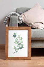 Load image into Gallery viewer, Eucalyptus Watercolour Print – Minimal Botanical Print
