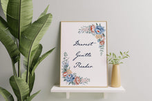 Load image into Gallery viewer, Dearest Gentle Reader Poster, Book Lover Gift