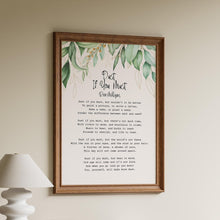 Load image into Gallery viewer, Dust If You Must Poem Print Laundry Room Decor, Poem by Rose Milligan