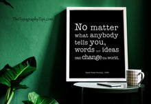 Load image into Gallery viewer, Dead Poets Society Poster Movie Quote Poster - Black and White Prints - Inspirational Wall Art