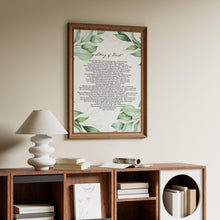 Load image into Gallery viewer, Litany of Trust Poster Print Catholic Prayer for Trust Catholic Wall Art - Framed & Unframed Options