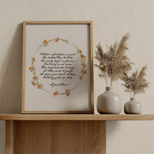 Load image into Gallery viewer, Robert Frost: Nothing Gold Can Stay Poem Print
