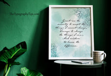 Load image into Gallery viewer, Serenity Prayer Print Non Religious Version Without God sobriety gift for 12 step recovery Framed & Unframed Options