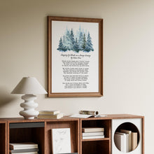 Load image into Gallery viewer, Robert Frost Poem Print: “Stopping by Woods on a Snowy Evening.”