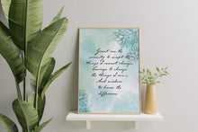 Load image into Gallery viewer, Serenity Prayer Print Non Religious Version Without God sobriety gift for 12 step recovery Framed & Unframed Options