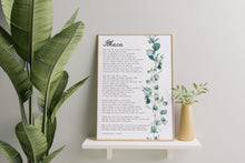Load image into Gallery viewer, Ithaca Poem Print: Constantine Cavafy, Eucalyptus Watercolor Art