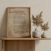 Load image into Gallery viewer, When You Are Old by William Butler Yeats WB Yeats Poetry Wall Art