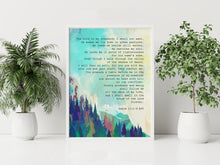 Load image into Gallery viewer, Psalm 23 Art Print – Bible Verse Wall Art, Christian Artwork