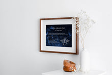 Load image into Gallery viewer, Two Headed Calf by Laura Gilpin Illustrated Poem Print There are twice as many stars as usual - Physical Poster Print Without Frame