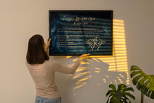 Load image into Gallery viewer, Two Headed Calf by Laura Gilpin Illustrated Poem Print There are twice as many stars as usual - Physical Poster Print Without Frame