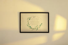 Load image into Gallery viewer, Serenity Prayer Print Reinhold Niebuhr sobriety gift Alcoholics Anonymous twelve step recovery - Full Prayer- VERSION 2 - Landscape