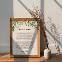 Load image into Gallery viewer, Sermons We See Edgar Guest Poem Print