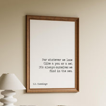 Load image into Gallery viewer, Maggie and Milly and Molly and May E.E. Cummings Poem Art Print Home Decor poetry wall art Framed & Unframed Options