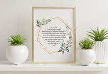 Load image into Gallery viewer, Divine Mercy Prayer Print: Catholic Art