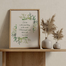 Load image into Gallery viewer, Oscar Wilde Quote: "To live is the rarest thing in the world..."