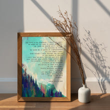 Load image into Gallery viewer, Psalm 23 Art Print – Bible Verse Wall Art, Christian Artwork