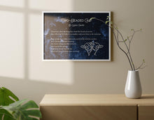 Load image into Gallery viewer, Two Headed Calf by Laura Gilpin Illustrated Poem Print There are twice as many stars as usual - Physical Poster Print Without Frame