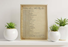 Load image into Gallery viewer, Children Learn What They Live Print Dorothy Law Nolte Poem