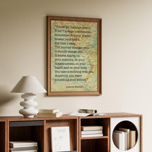 Load image into Gallery viewer, Anthony Bourdain Print Travel isn't always pretty - inspirational print for Home, Inspirational Bourdain quote Framed & Unframed Options