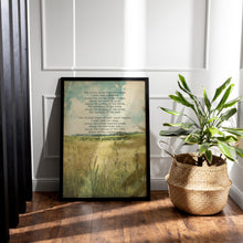 Load image into Gallery viewer, Out in the Fields with God Poem Print - Framed & Unframed Options