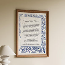 Load image into Gallery viewer, Prayer For Peace: Prayer of Saint Francis Art Print