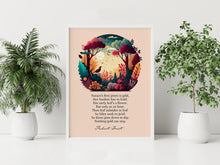 Load image into Gallery viewer, Nothing Gold Can Stay - Robert Frost Poem Print - Nature's first green is gold. Poetry Poster - Physical Print Without Frame
