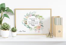 Load image into Gallery viewer, Anne Frank Quote Print Think of all the beauty - Unframed Poster
