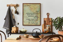 Load image into Gallery viewer, Jack Kerouac Quote: "The road is life", Travel Wall Art