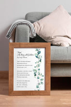 Load image into Gallery viewer, Hope is the thing with feathers Emily Dickinson Poetry Wall art - Framed & Unframed Options
