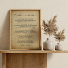 Load image into Gallery viewer, Woman in the arena Daring Greatly Theodore Roosevelt speech - Altered from "The Man in the Arena" - Framed & Unframed Options