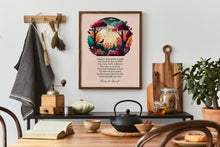 Load image into Gallery viewer, Nothing Gold Can Stay - Robert Frost Poem Print - Nature's first green is gold. Poetry Poster - Physical Print Without Frame