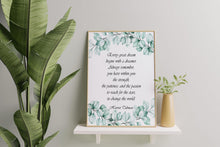 Load image into Gallery viewer, Harriet Tubman Quote Print – Strength, Patience, Passion