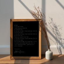 Load image into Gallery viewer, Albert Camus Book Quote: Invincible Summer "In the Midst of Winter..."