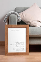 Load image into Gallery viewer, Langston Hughes Dreams Poem Print: Unframed or Framed