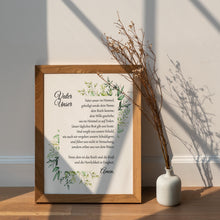 Load image into Gallery viewer, Vater Unser Kunstdruck - Christliche Wanddeko - German Lords Prayer Wall Art Print