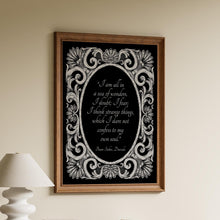 Load image into Gallery viewer, Dracula Quote Print: Bram Stoker Book Lover Gift, Library Decor