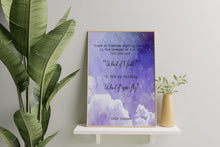 Load image into Gallery viewer, What if I fall? What If You Fly? Erin Hanson Poem Quote