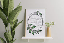 Load image into Gallery viewer, Anaïs Nin Quote Print Friendship Gift, Each friend represents a world in us