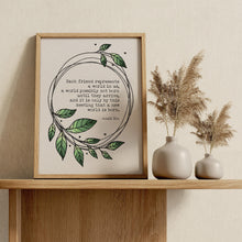 Load image into Gallery viewer, Anaïs Nin Quote Print Friendship Gift, Each friend represents a world in us