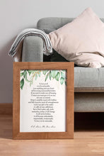 Load image into Gallery viewer, To Love at All Is to Be Vulnerable - C.S. Lewis Quote from The Four Loves - Book Art Print - Literary Wall Décor Framed & Unframed Options