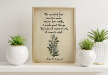 Load image into Gallery viewer, St Gregory The Great "The proof of love is in the works" Pope Gregory Quote - Catholic Wall Art Framed & Unframed Options