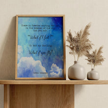 Load image into Gallery viewer, What if I fall? What If You Fly? Erin Hanson Poem Quote