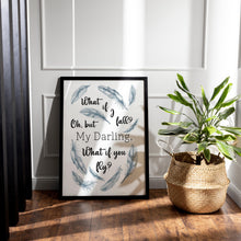 Load image into Gallery viewer, What if I fall / What if you fly - Inspirational Gift For Teenage Girl Bedroom Wall Art - Erin Hanson Wall Art Motivational Poster Print