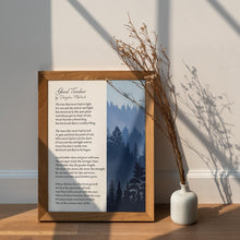 Load image into Gallery viewer, Good Timber Poem Print: Douglas Malloch, LDS Gifts