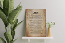 Load image into Gallery viewer, Rudyard Kipling Boots Poem Print – Vintage Military Wall Art