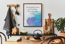 Load image into Gallery viewer, I Am Not Afraid of Storms Little Women Book Quote Louisa May Alcott Quote Print – Inspirational Literary Wall Art
