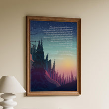 Load image into Gallery viewer, Wendell Berry "The Peace of Wild Things" Poster Print - Mindful Decor for Calm Spaces