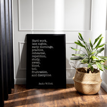 Load image into Gallery viewer, Jocko Willink Quote Print: Discipline Equals Freedom - Motivational Wall Art